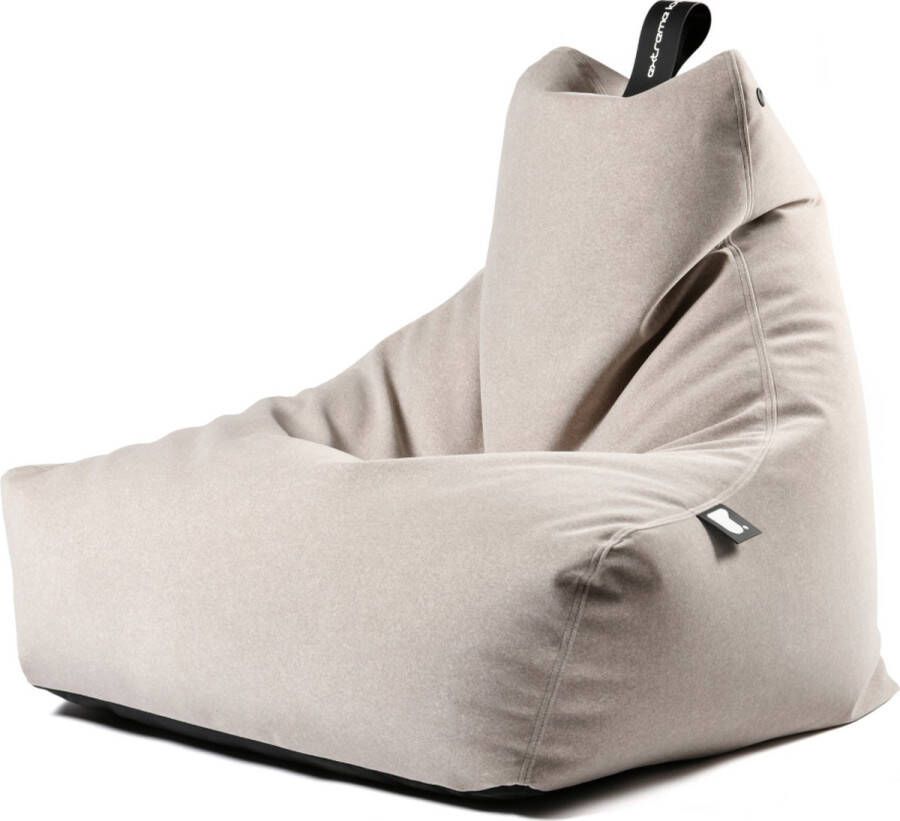 Extreme Lounging b-bag mighty-b suede stone zitzak volwassenen ergonomisch indoor suedelook