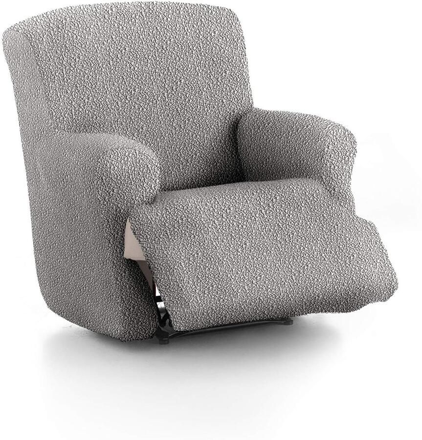 Eysa 3D super bielastische ligstoel relaxbankhoes 1 fauteuil kleur 6 lichtgrijs