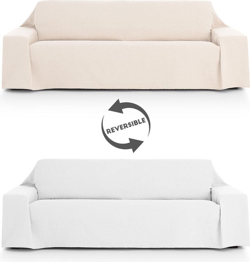 Eysa Bankhoes SILVER Wit 400 x 270 cm