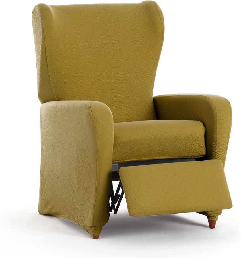 Eysa bi-elastische bankhoes voor relaxfauteuil mosterdkleur ontwerp Harlem