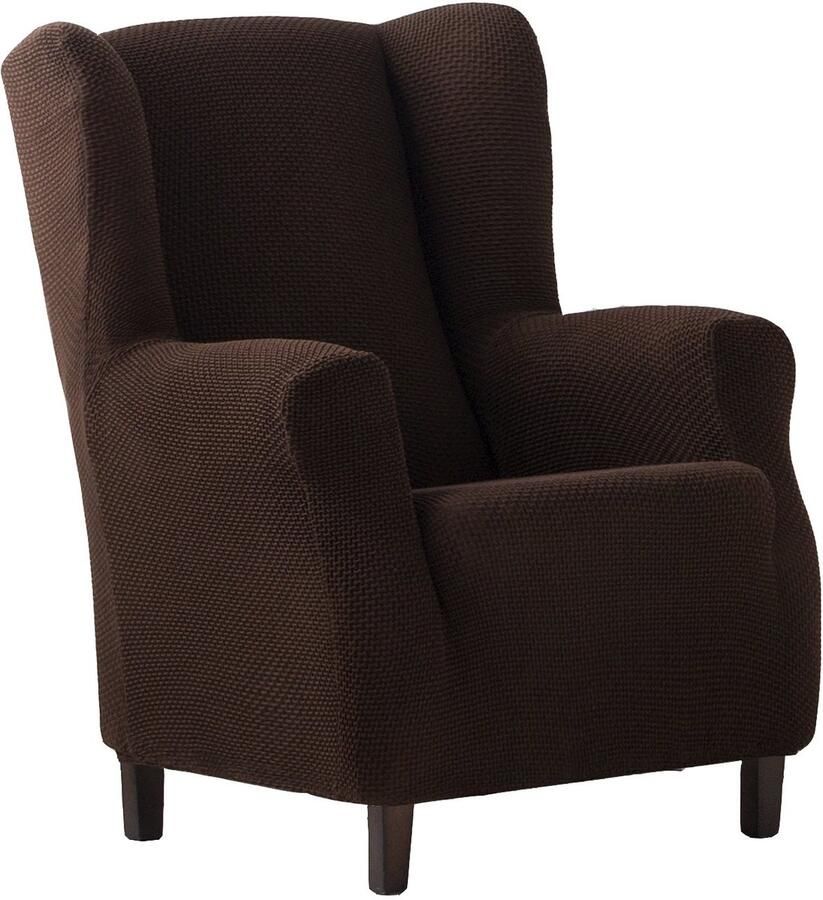 Eysa Cora bi-elastische banksprei vleugelfauteuil kleur 07-bruin polyester-katoen 36 x 27 x 9 cm