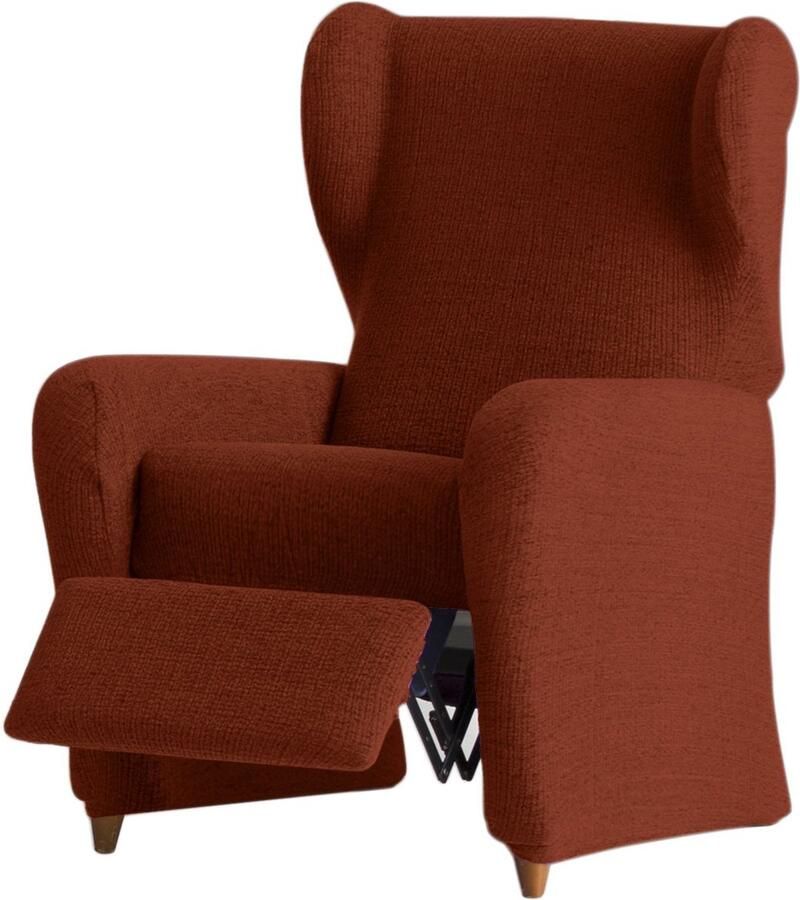 Eysa Dorian elastische banksprei relaxstoel chenille 09-oranje 37 x 9 x 29 cm