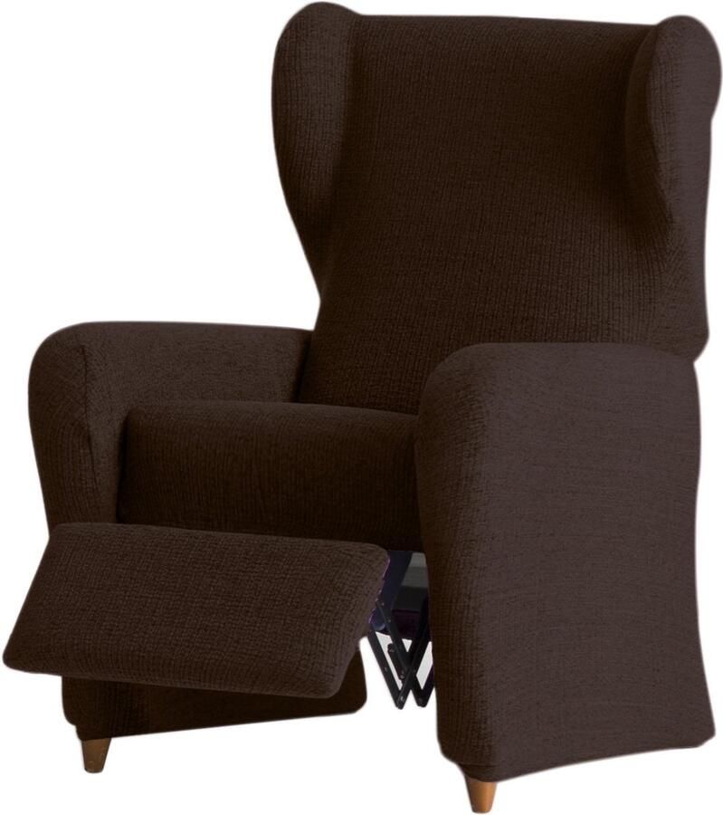 Eysa Dorian elastische banksprei relaxstoel chenille 7-bruin 37 x 9 x 29 cm
