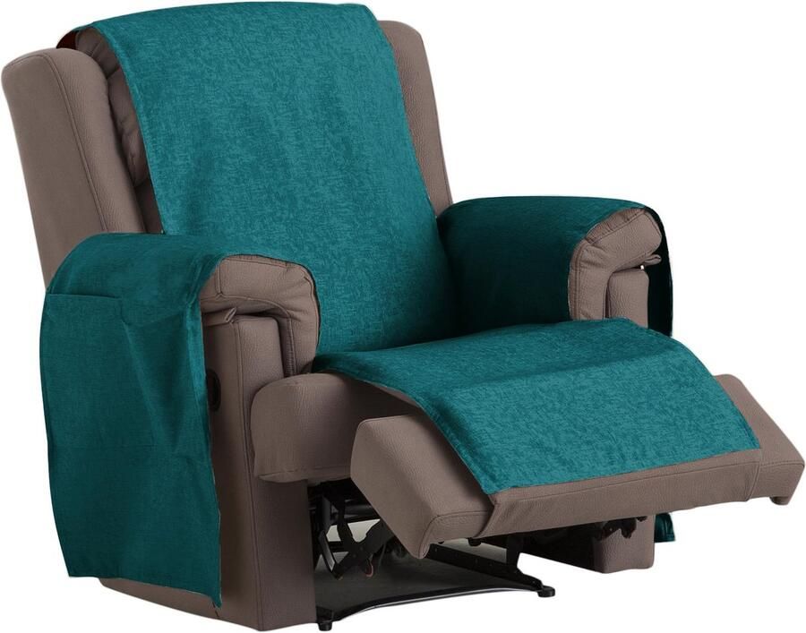 Eysa Dream Niet-elastische banksprei 1 fauteuil chenille 03-turkoois 37 x 4 x 29 cm
