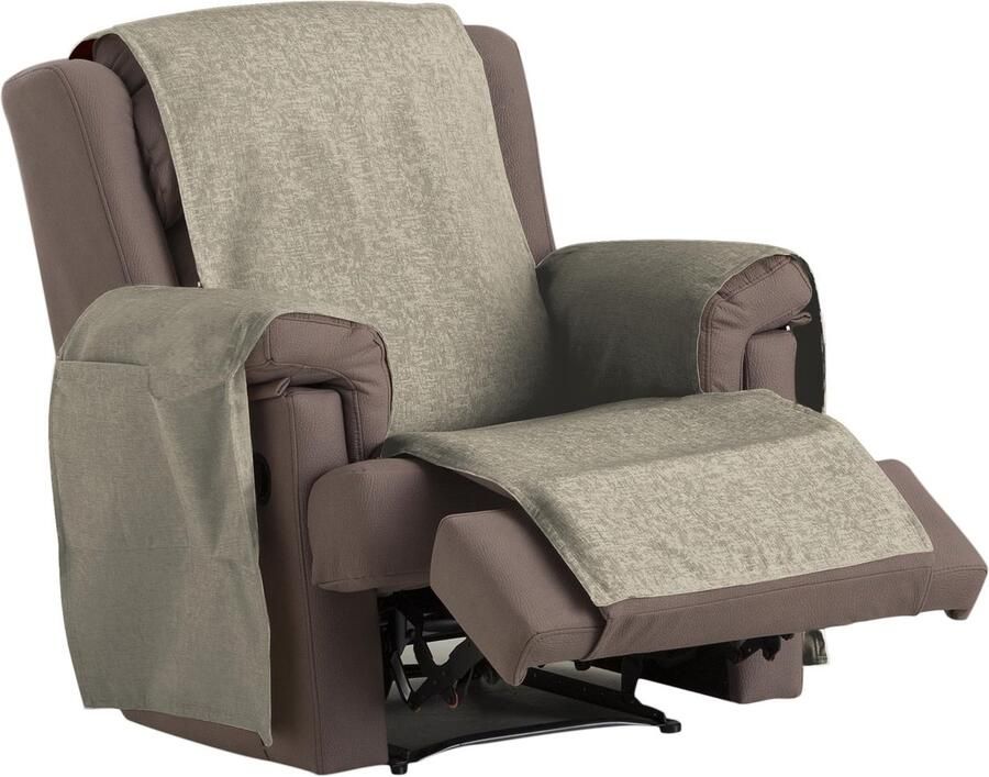 Eysa Dream Niet-elastische banksprei 1 fauteuil chenille 31-mink 37 x 4 x 29 cm