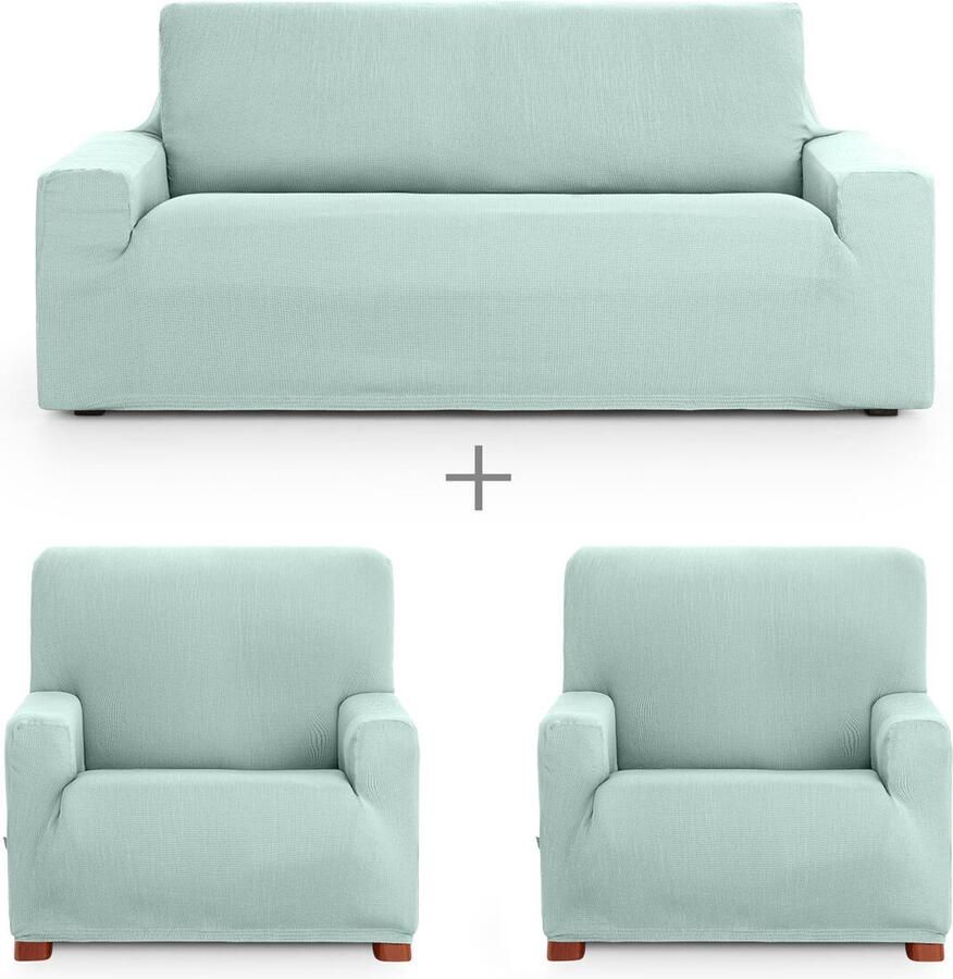 Eysa Sofa hoes set ULISES Aquamarijn 3 Onderdelen