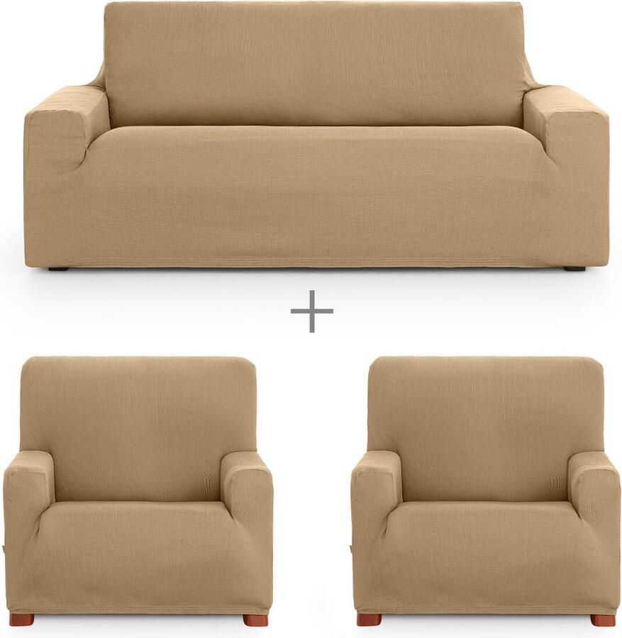Eysa Sofa hoes set ULISES Beige 3 Onderdelen