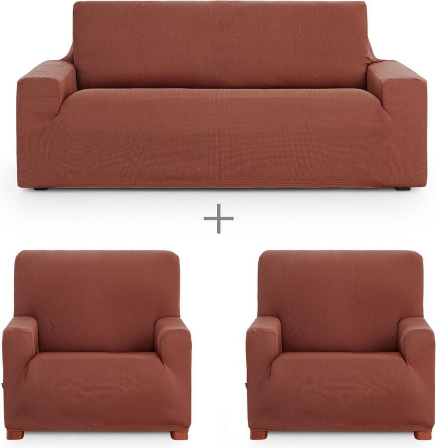 Eysa Sofa hoes set ULISES Bruin 3 Onderdelen