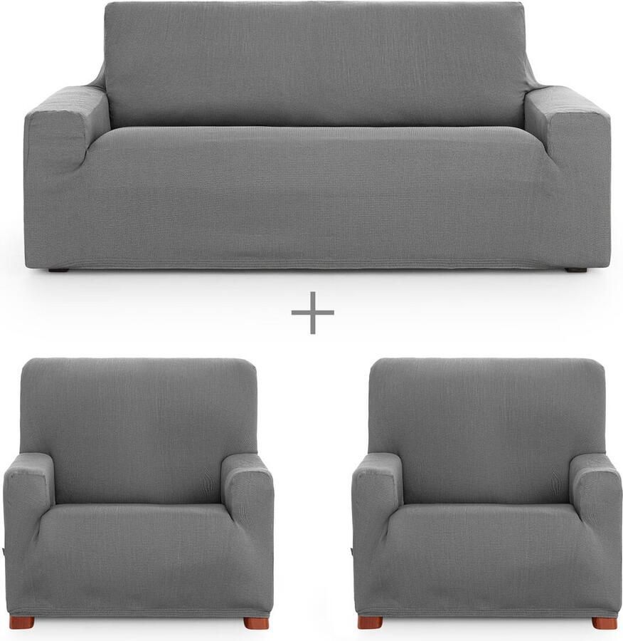 Eysa Sofa hoes set ULISES Grijs 3 Onderdelen