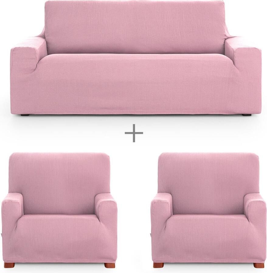 Eysa Sofa hoes set ULISES Roze 3 Onderdelen