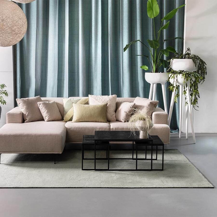 FABRIQ Texas Loper Tapijt 80x150 cm Vloerkleed Laagpolig Tapijt Woonkamer en Tapijt Slaapkamer Kleed Groen