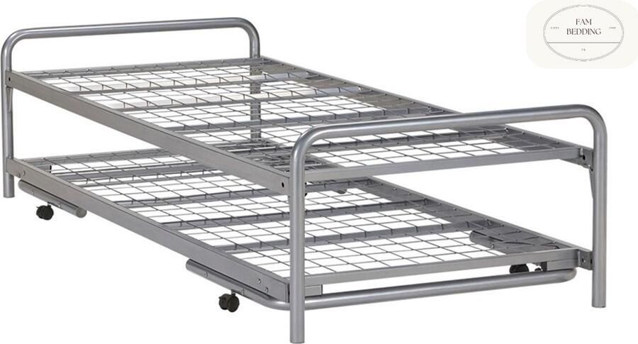 FAM BEDDING Onderschijfbed Dubbel Divan met Raster bodem 90x200