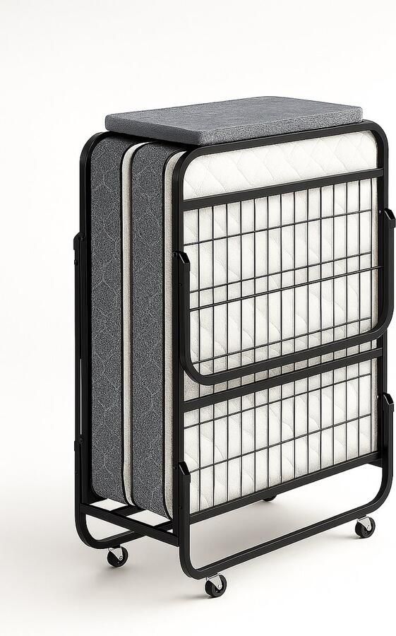 Nessa 120x200 Vouwbed Logeerbed met Koudschuim HR45 14 cm Matras