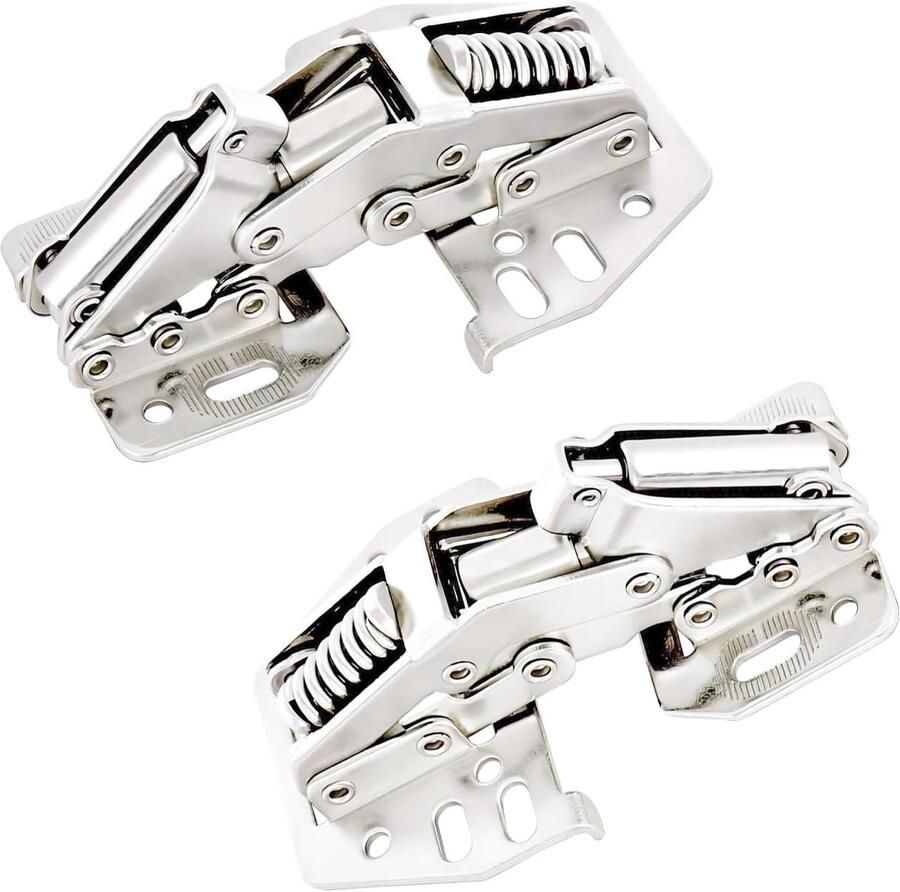 Famanu 2 stuks kastdeksel ondersteuning scharnieren deksel blijven lift buffer scharnier zware klapscharnieren ondersteuning tot 25 kg scharnier voor kast boekenkasten caravans