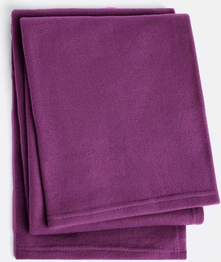 Famanu Polar Fleece Plaid 120 x 150 cm Fuchsia Zachte Luxe Woondeken voor Bank & Bed