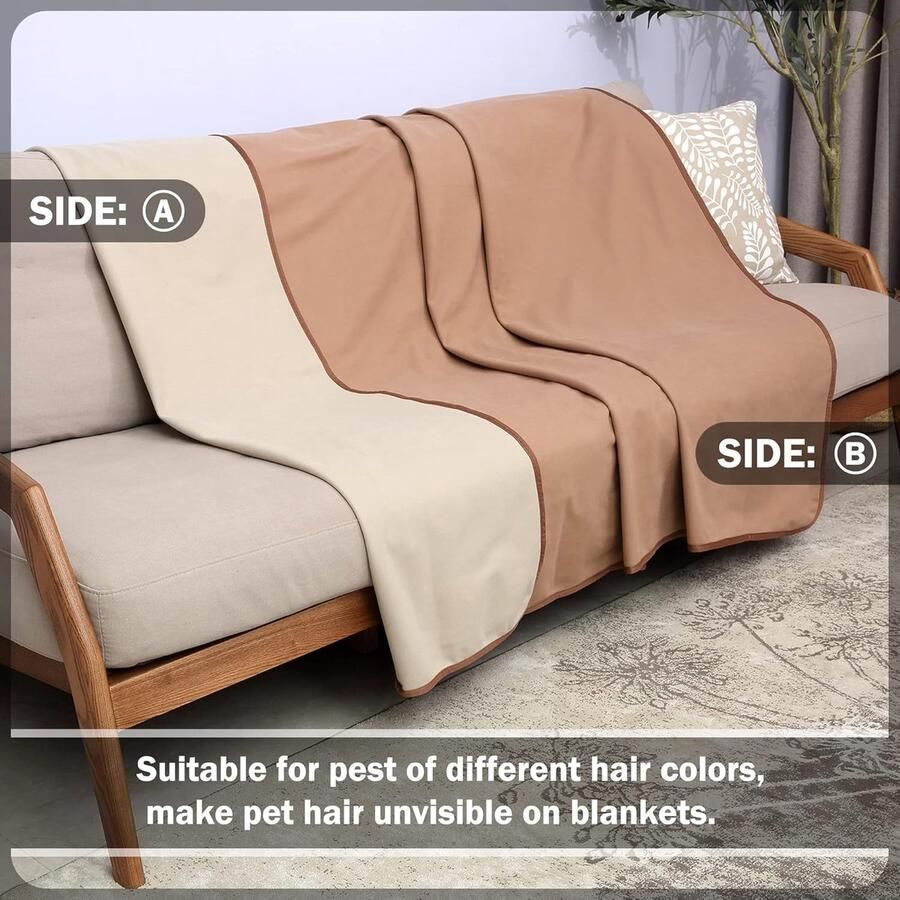 Famanu Waterdichte Fleece Deken Bankbeschermer Knuffeldeken & Plaid voor Bed & Bank Waterafstotend