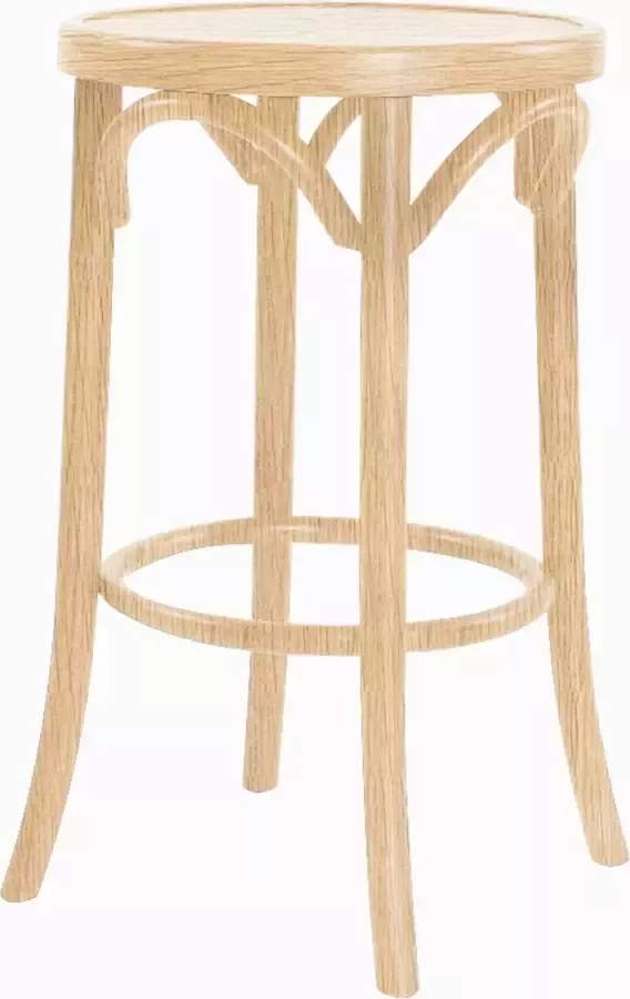 Fameg Diana houten barkruk naturel 61 cm