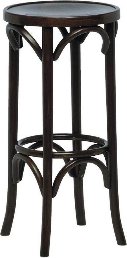 Fameg Bentwood Hoge Barkruk Walnoten Zitting Beukenhouten Rugleuning DL463