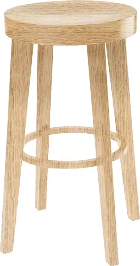 Fameg Fico houten barkruk naturel 61 cm