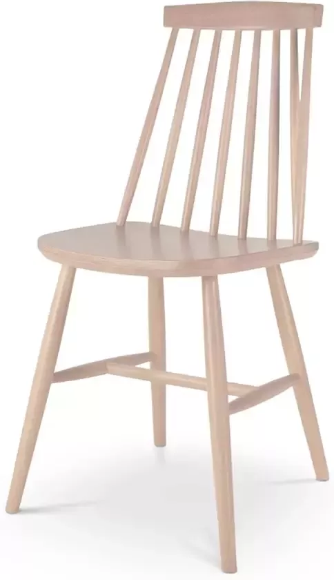 Fameg Filou Eetkamerstoel Whitewash Houten Spijlenstoel Zonder Armleuning Scandinavisch