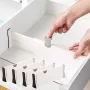 Famhap Ladeverdelers -organizers set van 4 ladeverdelers (27 8 43 5 cm) verstelbare lade-organizers voor keukenladen laden in slaapkamerkasten commode op kantoor - Thumbnail 1