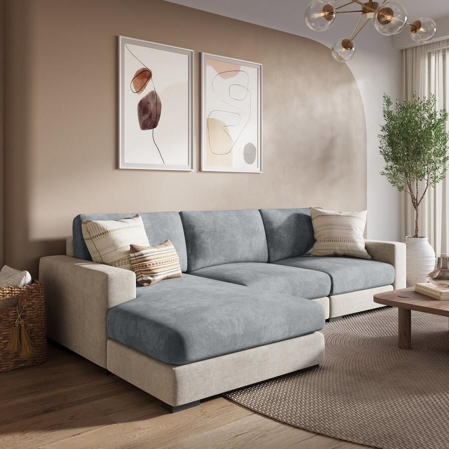 FancySofas Bankhoes Chenille Zitkussenhoes Machinewasbaar & Stretchy Bankhoezen voor Hoekbank Hondendeken bank Hondenkleed Bankbeschermer Zetelhoes Zetelovertrek Sofa Cover 30 Dagen Risicoloos Uitproberen Ash Grey
