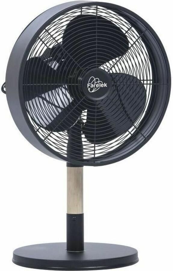 Farelek Tafelventilator FLORIDA Mat zwart 35 W