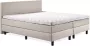CompleetBED Fargasbedden Boxspring 160x210 incl. thuismontage Complete set met matras Beige - Thumbnail 2