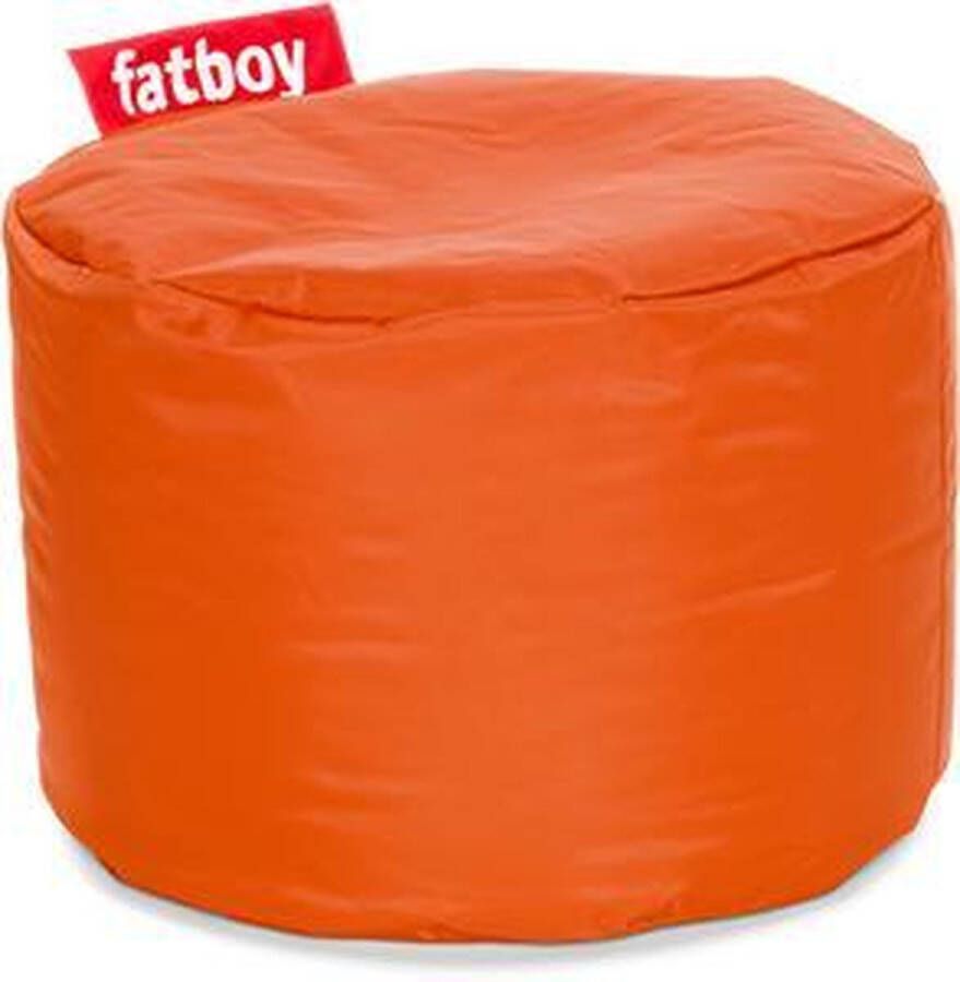 Fatboy Poef Rond Oranje 35h x ø 50 cm Afwasbaar Nylon