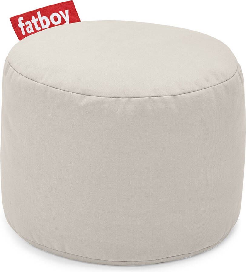 Fatboy Poef Rond Zilver 35h x ø 50 cm Afwasbaar Stonewashed