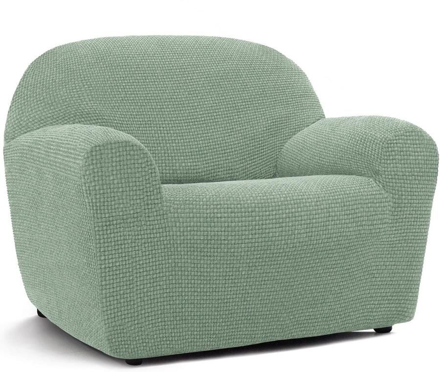 FAVERTI Superelastische fauteuilhoes voor 1-zits van 70 tot 110 cm Modelnovelle Turkoois Universele hoes ideaal voor elke vorm van fauteuil. Kwaliteitsbescherming gemaakt van jacquardstof en katoen