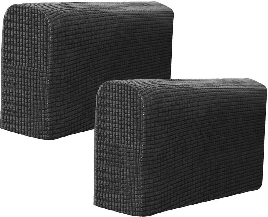 FAVOMOTO armleuninghoezen 2 stuks bankarmleuninghoezen verstelbaar stretch bankarmkappen armleuningbeschermers rughoes stretch fauteuilbeschermers zachte polyester armleuningbeschermers antislip meubelbescherming