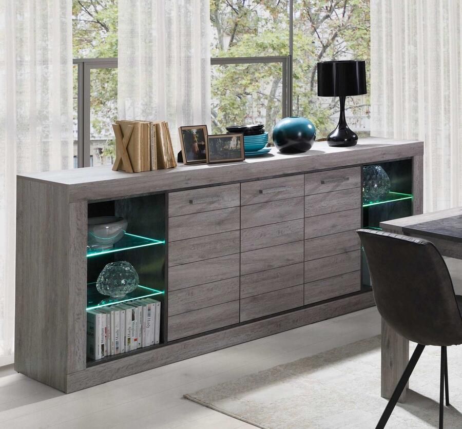 Favorie dressoir Twido 224cm breed met ledverlichting