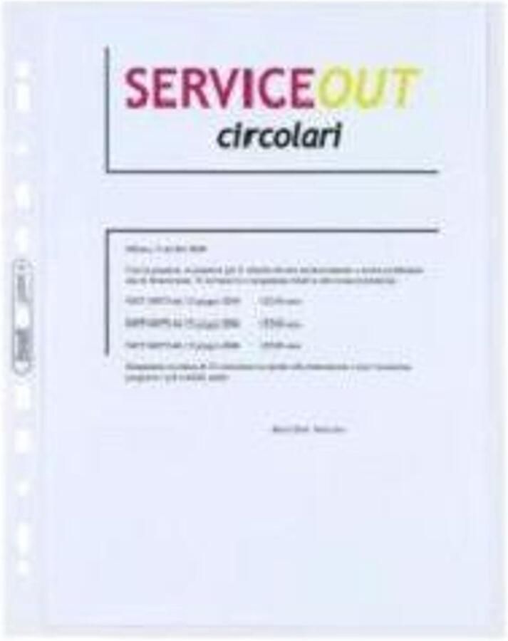 FAVORIT 100460118 sheet protector 210 x 297 mm (A4) Polypropyleen (PP) 25 stuk(s)