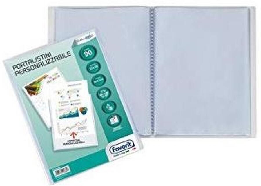 FAVORIT 100460332 binding cover Polypropyleen (PP) Transparant 8 stuk(s)