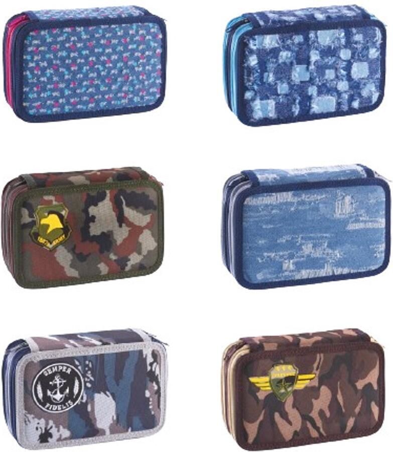 FAVORIT 100501311 schooletui Harde etui Verschillende kleuren