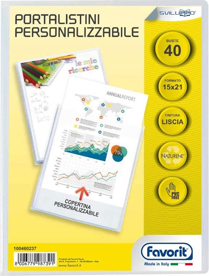 Favorito Favorit 100460237 Polypropyleen (PP) Transparant 40 vel 150 mm 210 mm