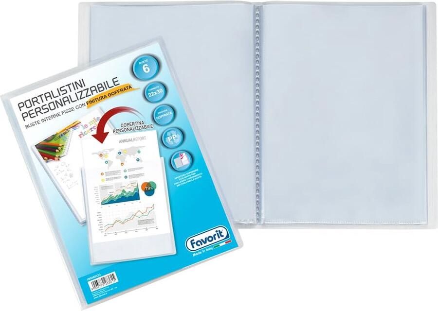 Favorito Favorit 100460323 Polypropyleen (PP) Transparant 6 vel 220 mm 300 mm