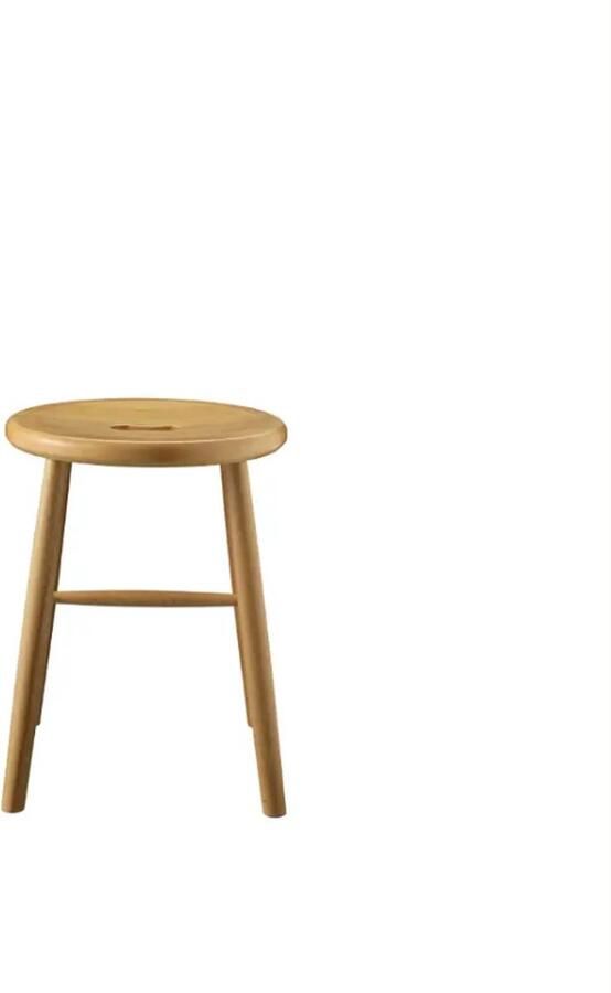 FDB Møbler Børge Mogensen J27 kruk H45.5cm D35cm beech lacquered waterbased nature