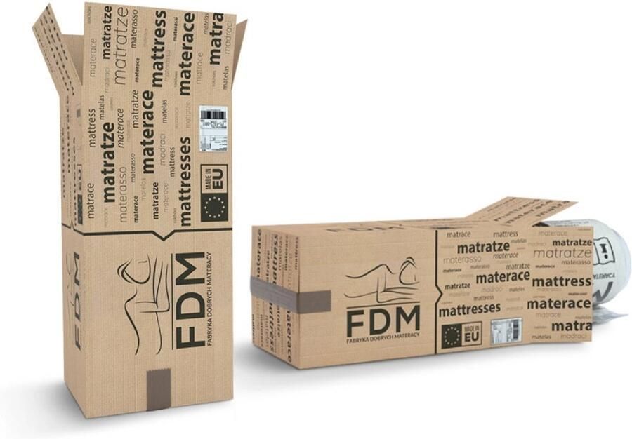 FDM CARINI Matras 90x200 cm Koudschuim Matrassen Eenpersoons Hoogte 11 cm H3 en H4 Dubbelzijdig 7 zones Afritsbaar hoes wasbaar Öko-Tex gecertificeerd Antiallergisch en Ademende