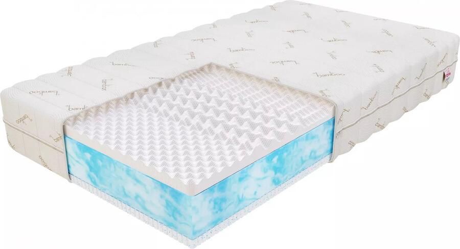 FDM MARINA Matras 90x200 cm Koudschuim Matrassen Eenpersoons Hoogte 21 cm H3 Dubbelzijdig 7 zones Afritsbaar hoes wasbaar Öko-Tex gecertificeerd Antiallergisch en Ademende