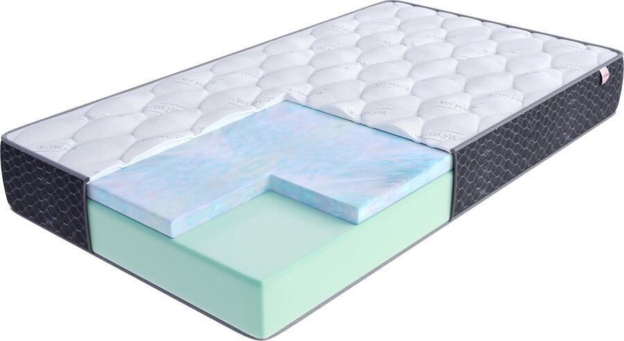 FDM MERIDO Matras 120x200 cm Koudschuim Matrassen Tweepersoons Hoogte 30 cm H3 Dubbelzijdig 7 zones Afritsbaar hoes wasbaar Öko-Tex gecertificeerd Antiallergisch en Ademende