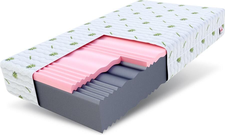 FDM SELECT MAX DOUBLE Matras 120x200 cm Koudschuim Matrassen Tweepersoons Hoogte 24 cm H3 en H4 Dubbelzijdig 7 zones Afritsbaar Aloe hoes wasbaar Öko-Tex gecertificeerd Antiallergisch en Ademende - Foto 2