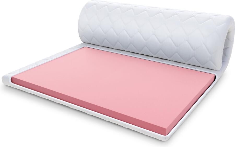 FDM VISCO MAX Topmatras 140x200 cm Koudschuim Topmatrassen Topper Tweepersoons Hoogte 8 cm H1 Visco Ademend Öko-Tex gecertificeerd Afritsbaar hoes wasbaar Antiallergisch en Ademende