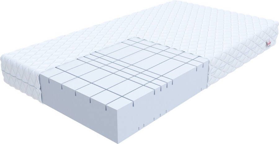 FDM GOYA MAX Matras 90x200 cm Koudschuim Matrassen Eenpersoons Hoogte 21 cm H4 Dubbelzijdig 7 zones Afritsbaar hoes wasbaar Öko-Tex gecertificeerd Antiallergisch en Ademend - Foto 2