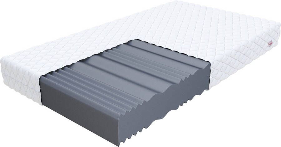 FDM LIVIA MAX Matras 90x200 cm Koudschuim Matrassen Eenpersoons Hoogte 21 cm H4 Dubbelzijdig 7 zones Afritsbaar hoes wasbaar Öko-Tex gecertificeerd Antiallergisch en Ademende - Foto 2