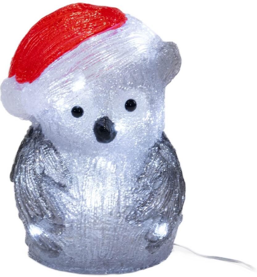 Fééric Lights and Christmas Verlichte kerstdecoratie uil 24 7 cm