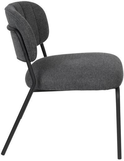Feliz Jolien Fauteuil Zwart Donkergrijs Set van 2