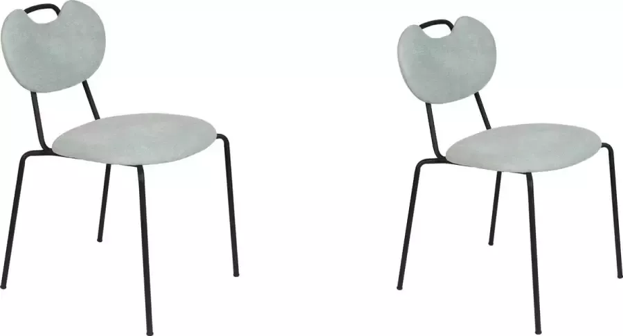 Housecraft living Feliz Lifestyle Aspen Eetkamerstoelen Lichtgroen Set van 2 - Foto 3