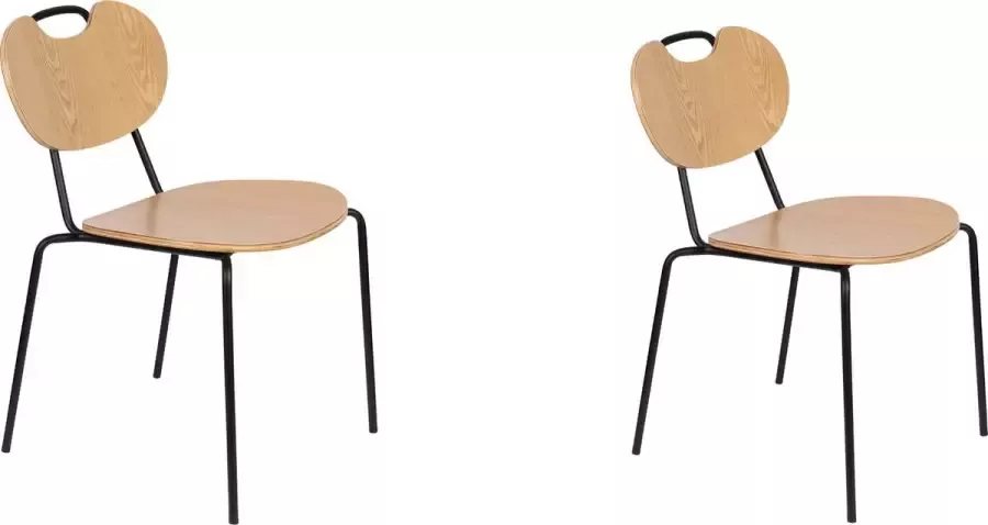 Housecraft Living Housecraft Aspen Eetkamerstoelen Hout Naturel Set van 2 - Foto 3